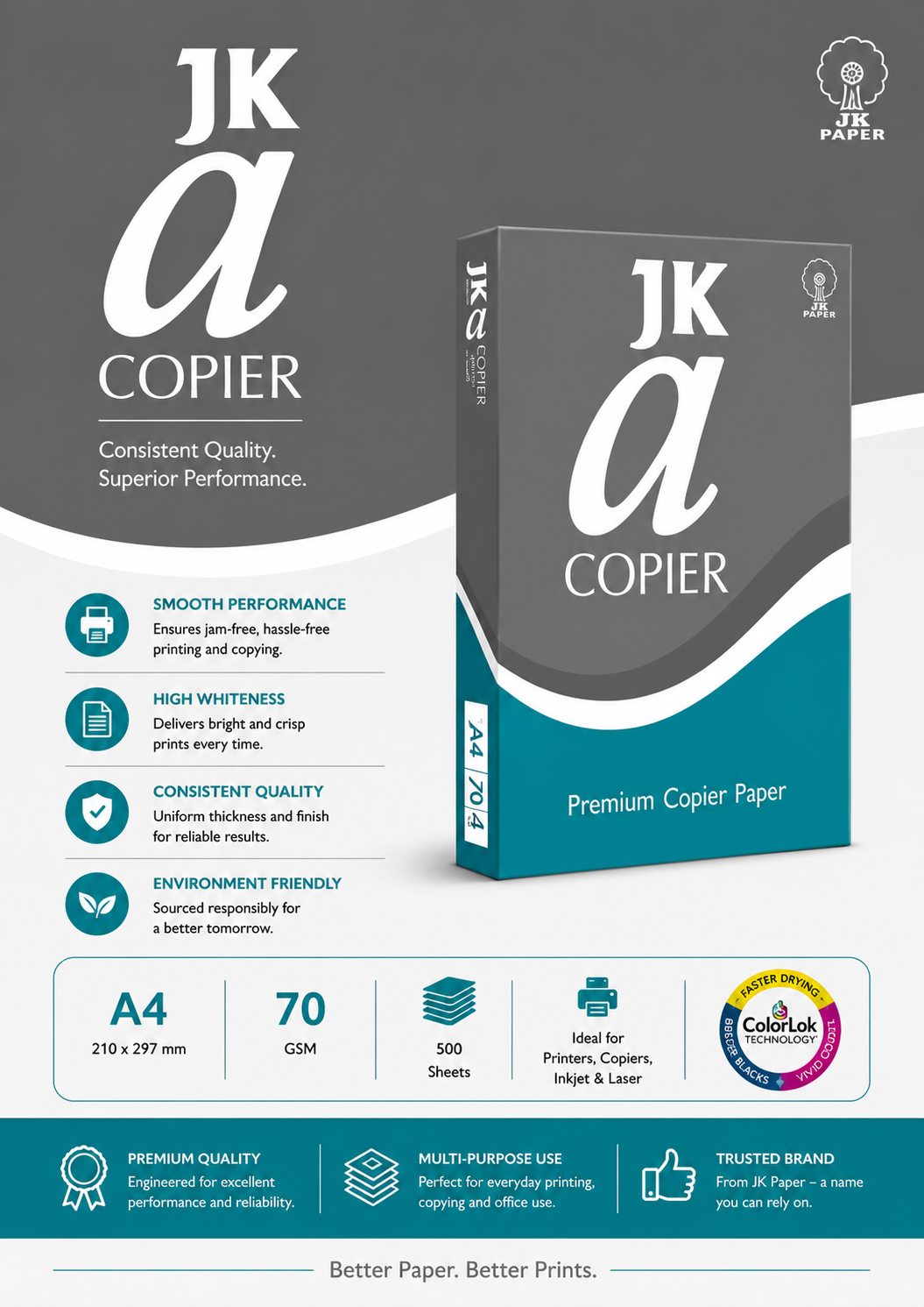 JK @ Copier Paper 70gsm