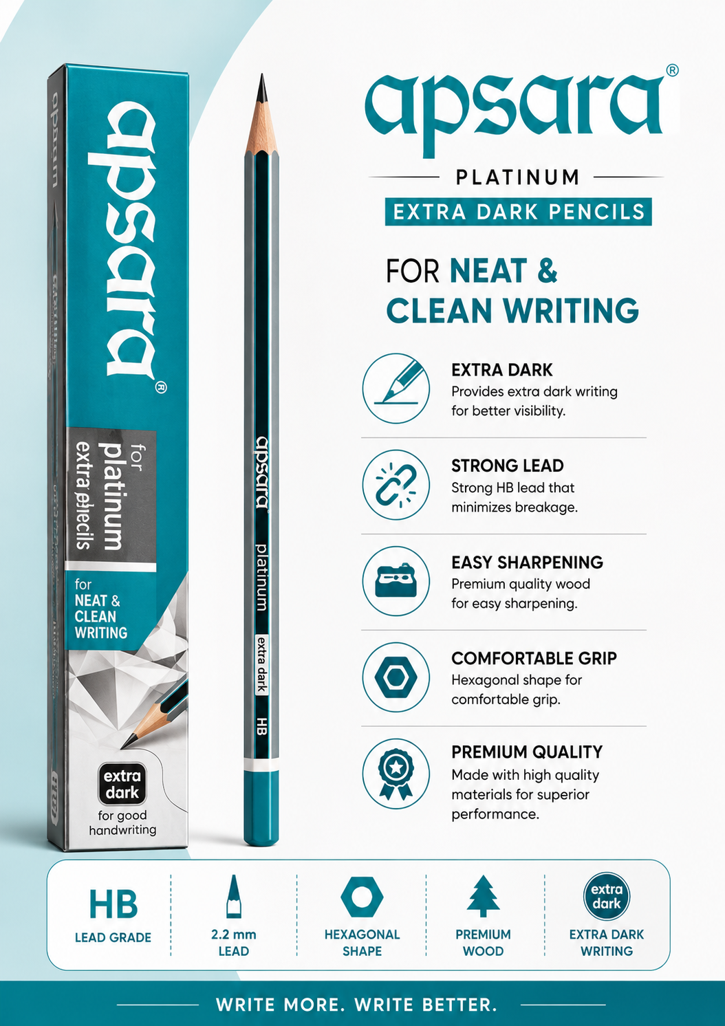 APSARA PENCIL ( PACK OF 10 NOS )