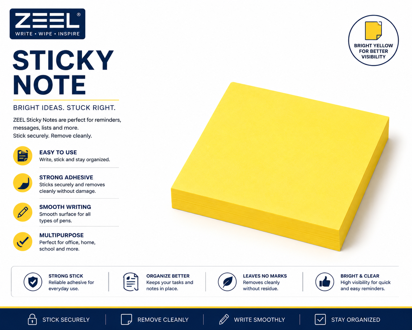 STICKY NOTE PAD- POST IT PAD