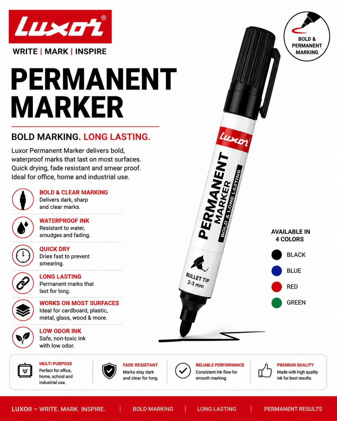 LUXOR PERMANENT MARKER