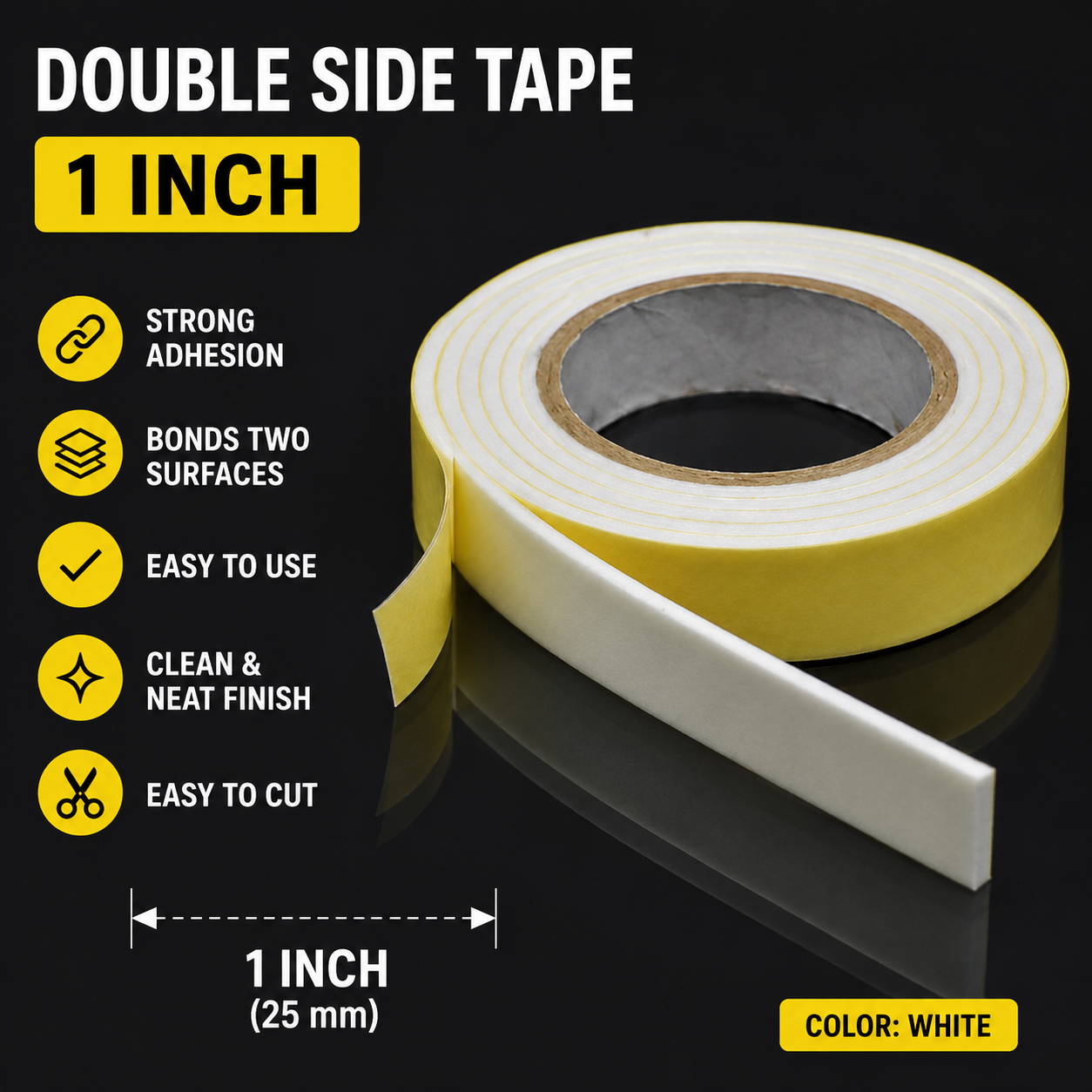 DOUBLE SIDED TAPE 1 INC