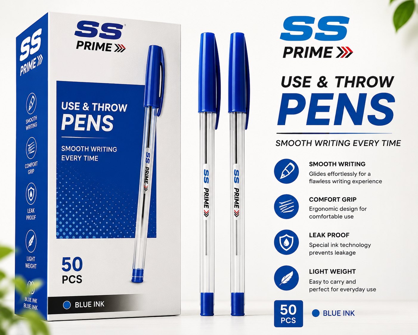 USE AND THROW PENS